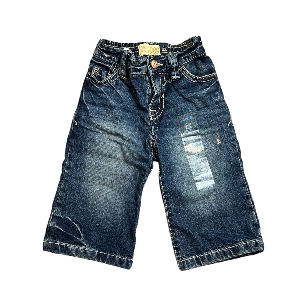 NWT The Children’s Place Boot Cut Blue Jeans Size 6-9 Months